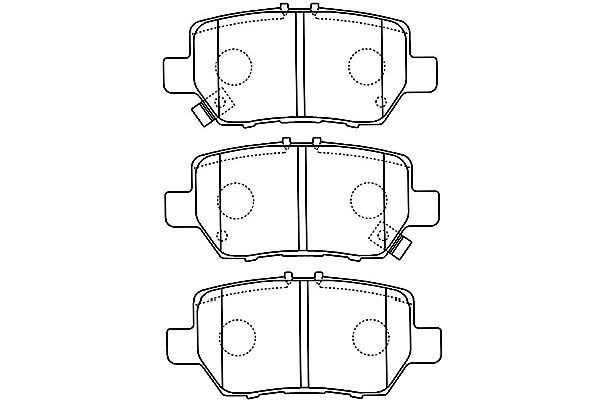 KAVO PARTS Комплект тормозных колодок, дисковый тормоз BP-2053